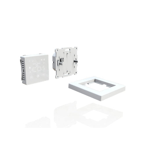 DOC3 wifi thermostaat wit set — inbouw module, aansluitblok en wandframe voor infrarood vloerverwarming