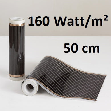 infrarood vloerverwarming 160 watt 50 cm breed