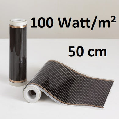 infrarood vloerverwarming 100 watt 50 cm breed